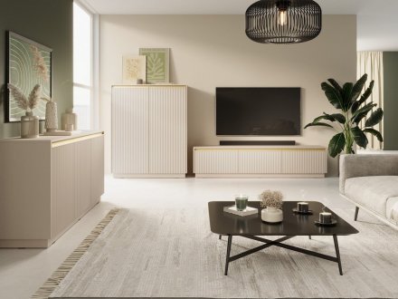 Комод Perfect Home Роял / Royal K154 3-дверний Бежевий (PFH-091291)
