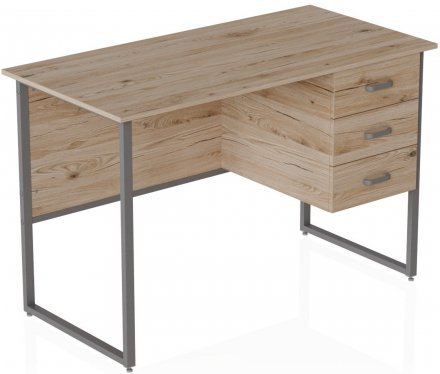 Комп'ютерний стіл Ferrum-decor Гаррі 75x120x60 сірий ДСП Дуб Сан-Марино 32мм (FRD-101459)