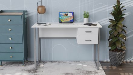 Комп'ютерний стіл Ferrum-decor Гаррі 75x120x60 сірий ДСП Дуб Сан-Марино 32мм (FRD-101459)
