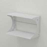 Настінна полиця Ferrum-decor Букін 330x600x240 метал Білий ДСП Біле 16 мм (FRD-102870) Настінна полиця Ferrum-decor Букін 330x600x240 метал Білий ДСП Біле 16 мм (FRD-102870)