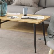 Стіл журнальний Монтана Ferrum-decor 45x100x50 Чорний метал ДСП Дуб Артизан 16 мм (FRD-106718) Стіл журнальний Монтана Ferrum-decor 45x100x50 Чорний метал ДСП Дуб Артизан 16 мм (FRD-106718)