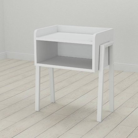 Тумба модульна Ferrum-decor Джузі 540x450x320 метал Білий ДСП Біле 16 мм (FRD-102975)