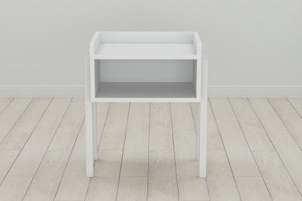 Тумба модульна Ferrum-decor Джузі 540x450x320 метал Білий ДСП Біле 16 мм (FRD-102975)