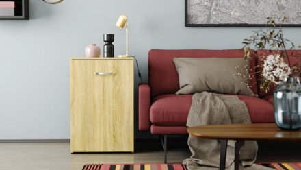 Стіл-тумба трансформер Смарт 1/1 Ferrum-decor 750x1450x500 ДСП Дуб Сонома 16 мм (FRD-105070)