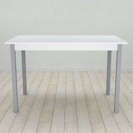 Стіл кухонний Ferrum-decor Маріо 75x120x70 Сірий ДСП Біле 16мм (FRD-106201)