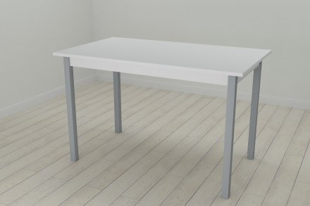 Стіл кухонний Ferrum-decor Маріо 75x120x70 Сірий ДСП Біле 16мм (FRD-106201)