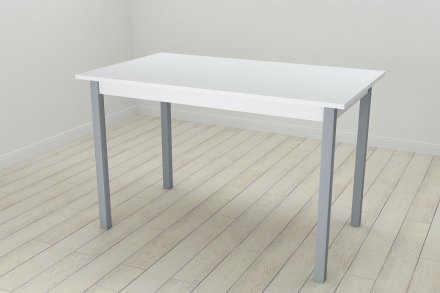 Стіл кухонний Ferrum-decor Маріо 75x120x70 Сірий ДСП Біле 16мм (FRD-106201)