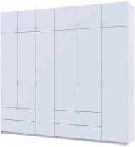 Шафа для одягу Doros Лукас Біла 3+3 ДСП 255х50х240 DRS-011684 (42005110)