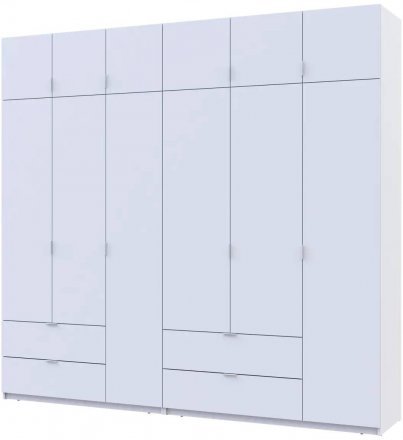 Шафа для одягу Doros Лукас Біла 3+3 ДСП 255х50х240 DRS-011684 (42005110)