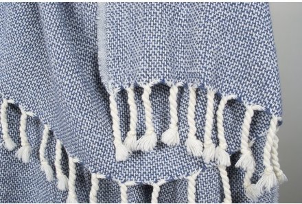 Плед-накидка Wool Basket indigo синій 120х175 см 2000022200868