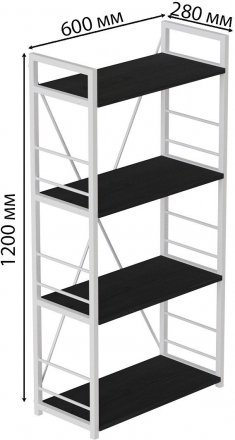 Етажерка 4/60 Ferrum-decor Серії Конект 120x60x28 білий ДСП Сосна Кембра 16мм (FRD-104247) Етажерка 4/60 Ferrum-decor Серії Конект 120x60x28 білий ДСП Сосна Кембра 16мм (FRD-104247)
