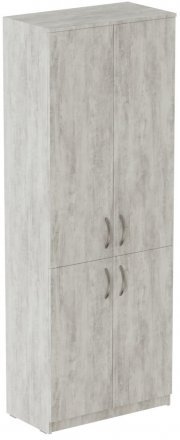 Шафа Анжело Ferrum-decor 5 полиць 4 двері 1900x800x380 ДСП Бетон 16 мм (FRD-105060)