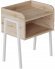 Тумба модульна Ferrum-decor Джузі 540x450x320 метал Білий ДСП Дуб Сан-Марино 16 мм (FRD-102976)