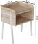Тумба модульна Ferrum-decor Джузі 540x450x320 метал Білий ДСП Дуб Сан-Марино 16 мм (FRD-102976)