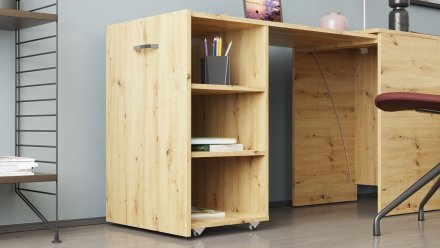 Стіл-тумба трансформер Смарт 1/1 Ferrum-decor 750x1450x500 ДСП Дуб Артизан 16 мм (FRD-105072)