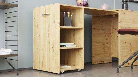 Стіл-тумба трансформер Смарт 1/1 Ferrum-decor 750x1450x500 ДСП Дуб Артизан 16 мм (FRD-105072)