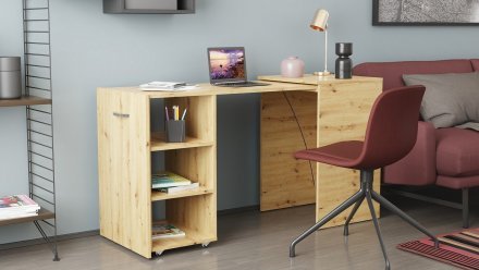 Стіл-тумба трансформер Смарт 1/1 Ferrum-decor 750x1450x500 ДСП Дуб Артизан 16 мм (FRD-105072)