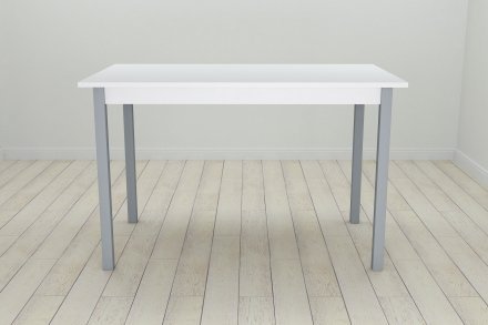 Стіл кухонний Ferrum-decor Маріо 75x120x80 Сірий ДСП Біле 16мм (FRD-106202) Стіл кухонний Ferrum-decor Маріо 75x120x80 Сірий ДСП Біле 16мм (FRD-106202)