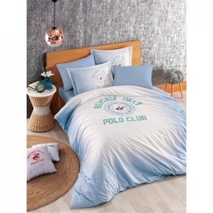Постільна білизна BHPC 019 Blue євро 200х220 см