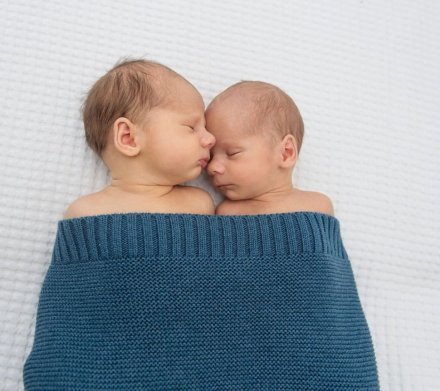 Бамбуковий плетений плед Classic 120х100 см Petrol lullalove-5602