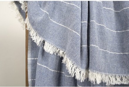 Плед-накидка Gleam denim синій 120х165 см 2000022200899