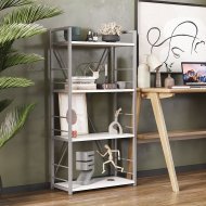 Етажерка 4/60 Ferrum-decor Серії Конект 120x60x28 сірий ДСП Біле 16мм (FRD-104248) Етажерка 4/60 Ferrum-decor Серії Конект 120x60x28 сірий ДСП Біле 16мм (FRD-104248)