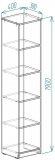 Пенал Анжело Ferrum-decor на 5 полиць 1900x400x380 ДСП Дуб Сонома 16 мм (FRD-104902) Пенал Анжело Ferrum-decor на 5 полиць 1900x400x380 ДСП Дуб Сонома 16 мм (FRD-104902)