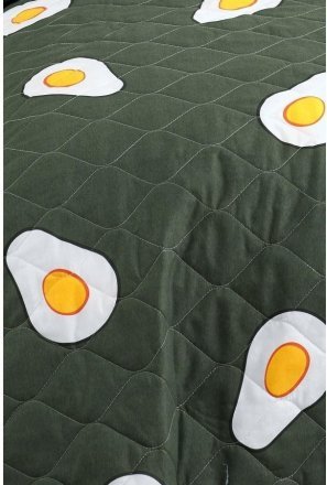 Покривало стьобане з наволочками Avokado yesil зелений 200х220 см svt-2000022283502