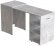 Стіл-тумба трансформер Смарт 1/1 Ferrum-decor 750x1450x500 ДСП Бетон 16 мм (FRD-105073)