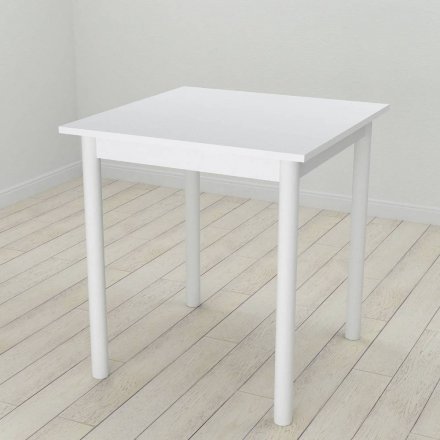 Стіл кухонний Ferrum-decor Агата 75x70x70 Білий ДСП Біле 16мм (FRD-106239)