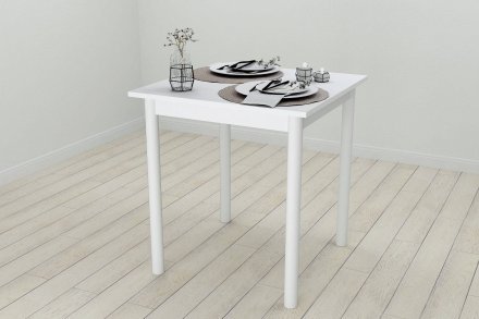 Стіл кухонний Ferrum-decor Агата 75x70x70 Білий ДСП Біле 16мм (FRD-106239)