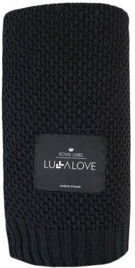Плед плетений Macaronic 80x100 см Black lullalove-6340