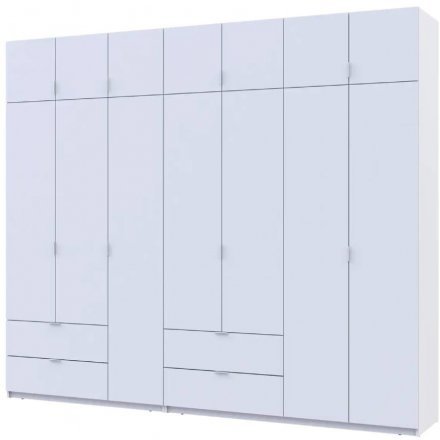 Шафа для одягу Doros Лукас Біла 3+4 ДСП 280х50х240 DRS-011686 (42005118) Шафа для одягу Doros Лукас Біла 3+4 ДСП 280х50х240 DRS-011686 (42005118)