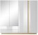 Шафа для одягу Perfect Home Арко / Arco 4-дверна з дзеркалом 4D2S/220 Білий глянець/дуб грандсон (PFH-091041) Шафа для одягу Perfect Home Арко / Arco 4-дверна з дзеркалом 4D2S/220 Білий глянець/дуб грандсон (PFH-091041)