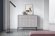 Комод Perfect Home Нова / Nova 2-дверний з 2 шухлядами і чорними ніжками KSZ104 Сірий (PFH-091218)