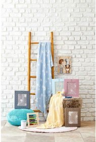 Дитяче покривало піке Baby star mavi синій 80х120 svt-2000022253796 Дитяче покривало піке Baby star mavi синій 80х120 svt-2000022253796