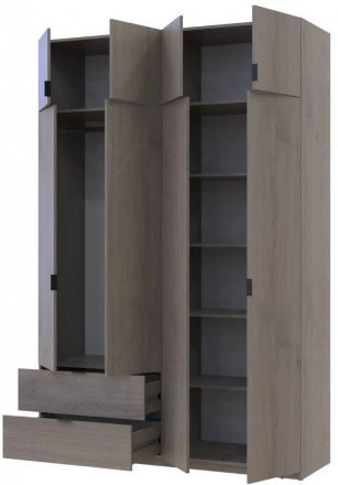 Шафа розпашна з антресоллю Doros Лукас 160х50х240 см Канноло (DRS-011881) Шафа розпашна з антресоллю Doros Лукас 160х50х240 см Канноло (DRS-011881)