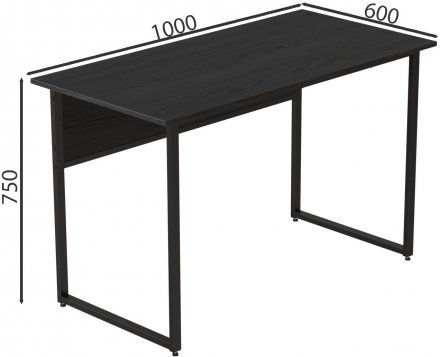 Комп'ютерний стіл Ferrum-decor Коди 75x100x60 чорний ДСП Сосна Кембра 32мм (FRD-103740) Комп'ютерний стіл Ferrum-decor Коди 75x100x60 чорний ДСП Сосна Кембра 32мм (FRD-103740)