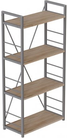 Етажерка 4/60 Ferrum-decor Серії Конект 120x60x28 сірий ДСП Дуб Сан-Марино 16мм (FRD-104249) Етажерка 4/60 Ferrum-decor Серії Конект 120x60x28 сірий ДСП Дуб Сан-Марино 16мм (FRD-104249)