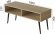 Тумба під ТВ Невада Ferrum-decor 45x100x38 Чорний метал ДСП Дуб Сонома 16 мм (FRD-106722)