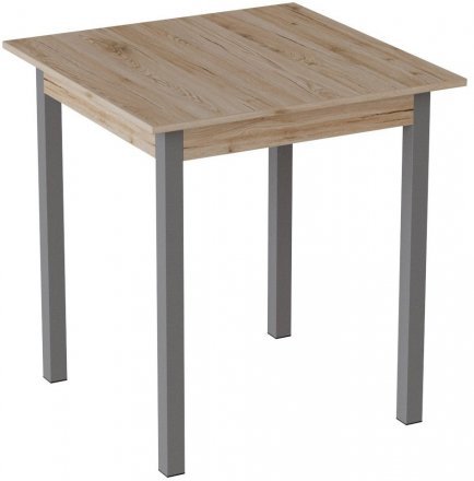 Стіл кухонний Ferrum-decor Дієго 75x70x70 Сірий ДСП Сан-Марино 16мм (FRD-105651)