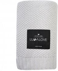 Плед плетений Macaronic 80x100 см Ice Grey lullalove-6227