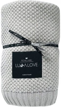 Плед плетений Macaronic 80x100 см Ice Grey lullalove-6227