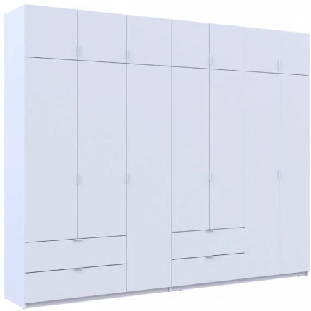Шафа для одягу Doros Лукас Біла 3+4 ДСП 295х50х240 DRS-011687 (42005122) Шафа для одягу Doros Лукас Біла 3+4 ДСП 295х50х240 DRS-011687 (42005122)