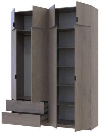 Шафа розпашна з антресоллю Doros Лукас 180х50х240 см Канноло (DRS-011882)