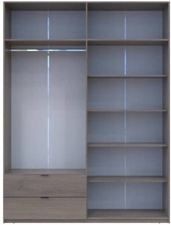 Шафа розпашна з антресоллю Doros Лукас 180х50х240 см Канноло (DRS-011882)