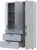 Шафа для одягу Doros Торн Сосна Натті 3 ДСП/3Ш (полиці) 135х51.6х200 (DRS-012080)