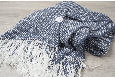 Плед-накидка Wave indigo синій 140х170 см 2000022200912