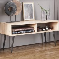 Тумба під ТВ Невада Ferrum-decor 45x100x38 Чорний метал ДСП Дуб Сан-Марино 16 мм (FRD-106724) Тумба під ТВ Невада Ferrum-decor 45x100x38 Чорний метал ДСП Дуб Сан-Марино 16 мм (FRD-106724)