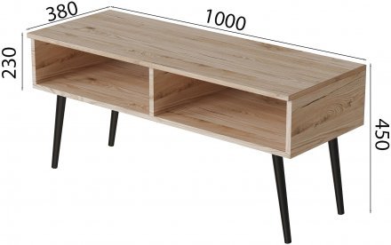 Тумба під ТВ Невада Ferrum-decor 45x100x38 Чорний метал ДСП Дуб Сан-Марино 16 мм (FRD-106724) Тумба під ТВ Невада Ferrum-decor 45x100x38 Чорний метал ДСП Дуб Сан-Марино 16 мм (FRD-106724)
